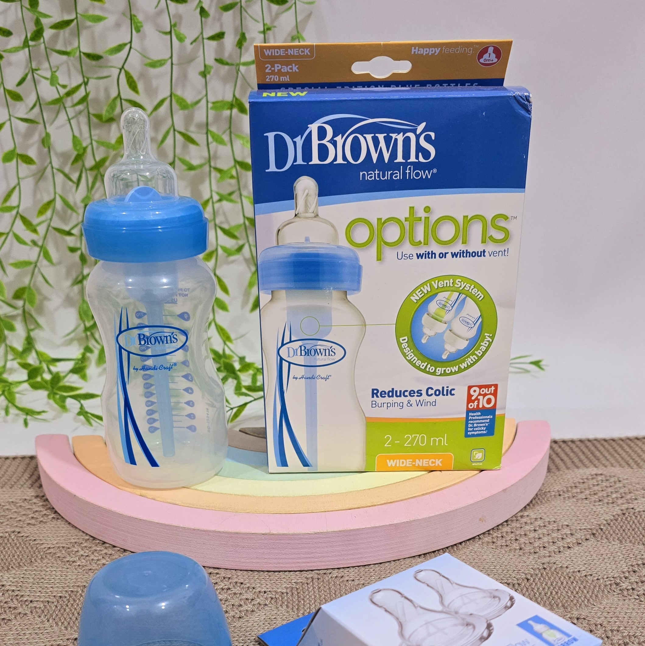 شیشه شیر دکتر براون 270 میل سر باریک - Image 4