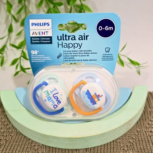 پستانک اونت 0-6 طرح لاو و قایق