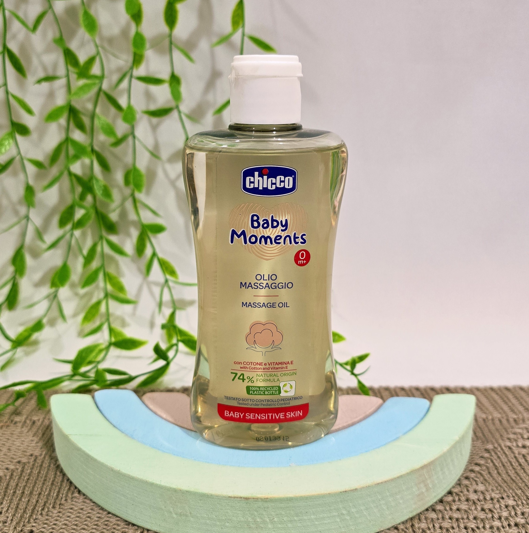 روغن بدن چیکو 200 میل مخصوص ماساژ نوزادان با ترکیبات نرمکننده و مغذی