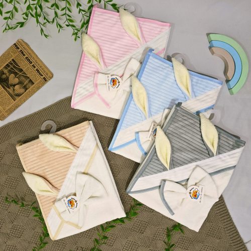 حوله کلاهدار نوزادی طرح خرگوش