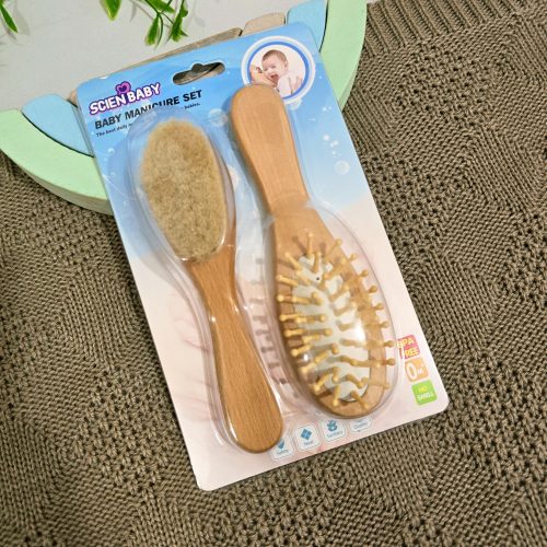 ست شانه و برس چوبی نوزاد 2 تیکه SCIEN BABy