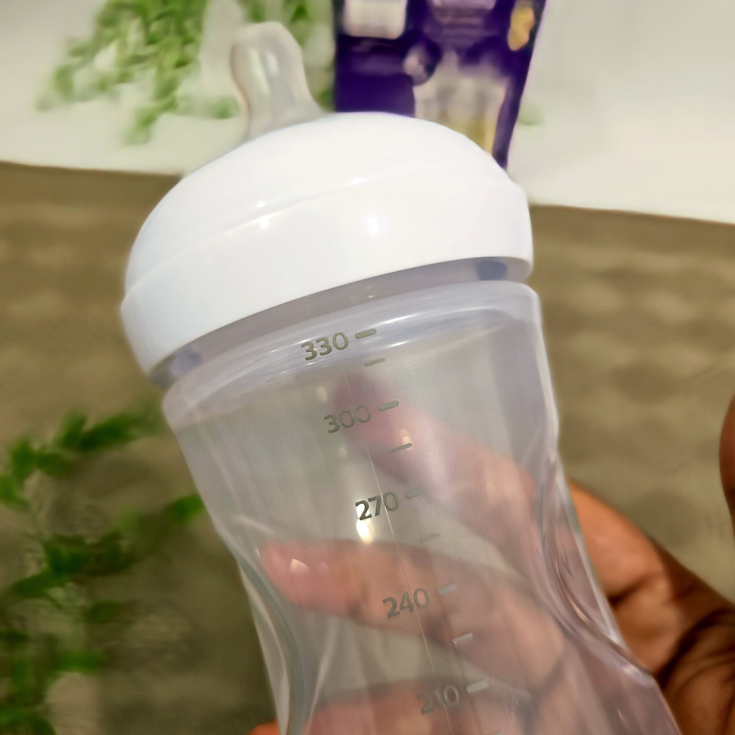 شیشه شیر فیلیپس اونت نچرال ریسپانس ۳۳۰ میل طلقی | سرشیشه واکنش طبیعی | ضد نفخ - Image 4