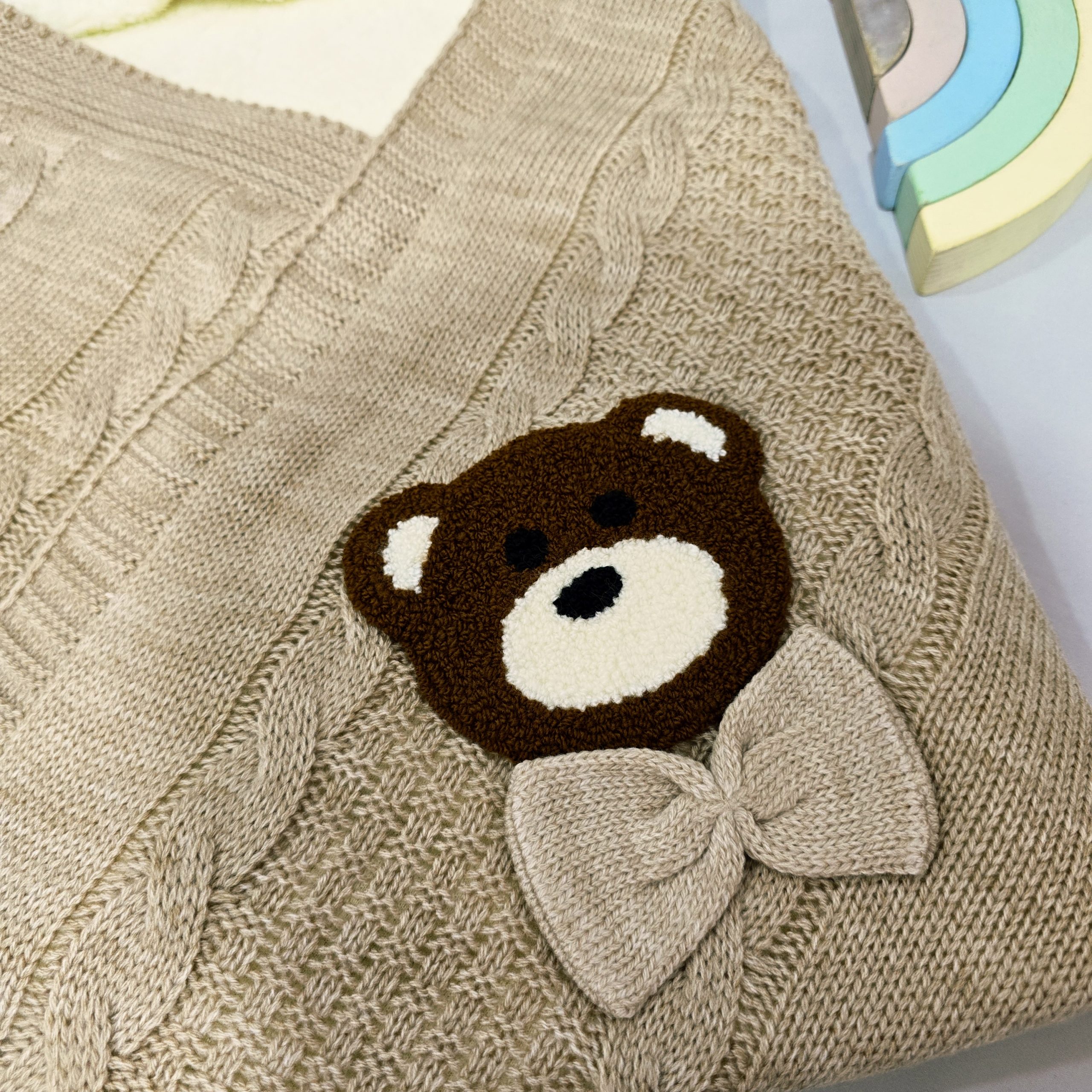 پتو بافت نوزادی پولیشی قنداق شو بی بی نیک - Image 7