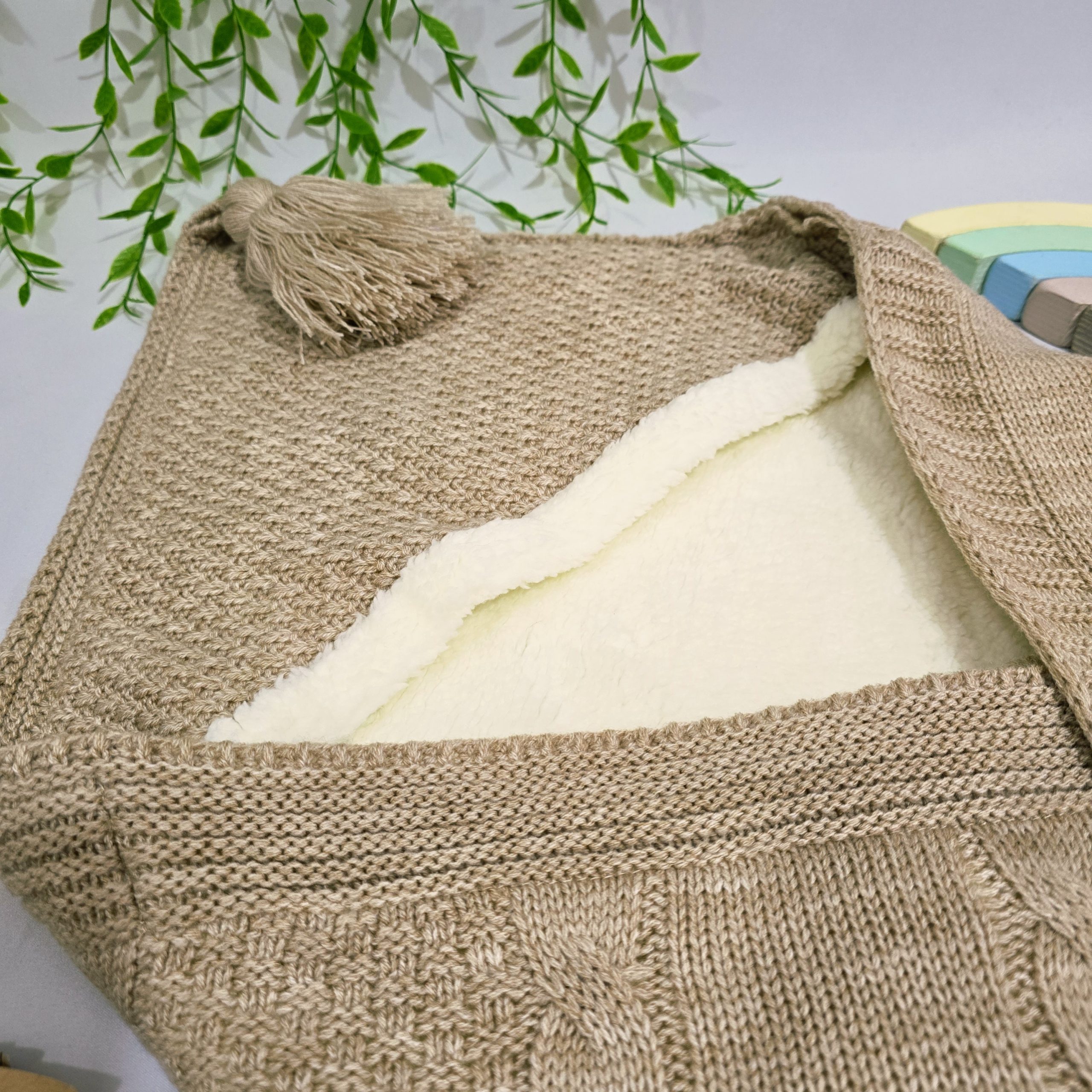 پتو بافت نوزادی پولیشی قنداق شو بی بی نیک - Image 8