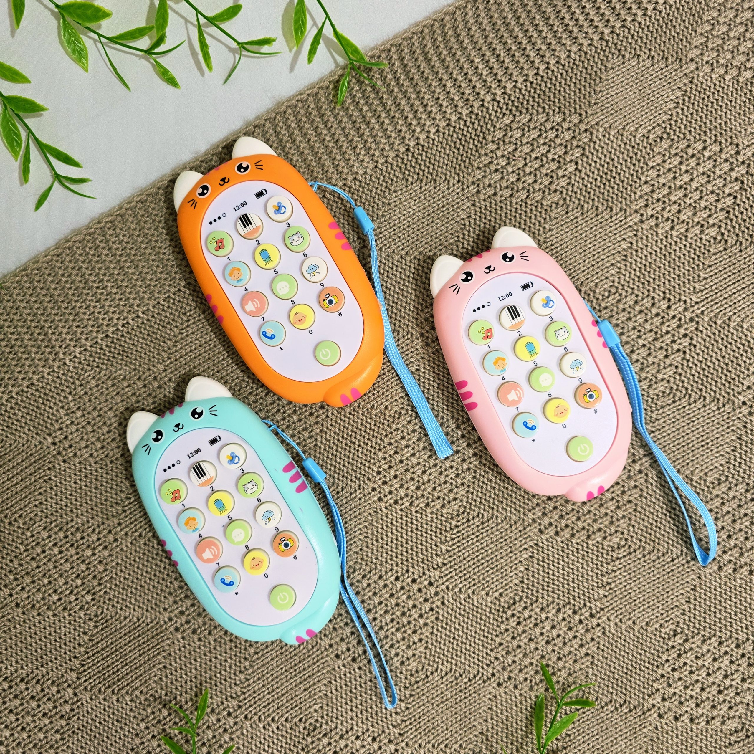 موبایل موزیکال اسباببازی کودک رنگی با دکمههای موزیکال | سیسمونی رضایی