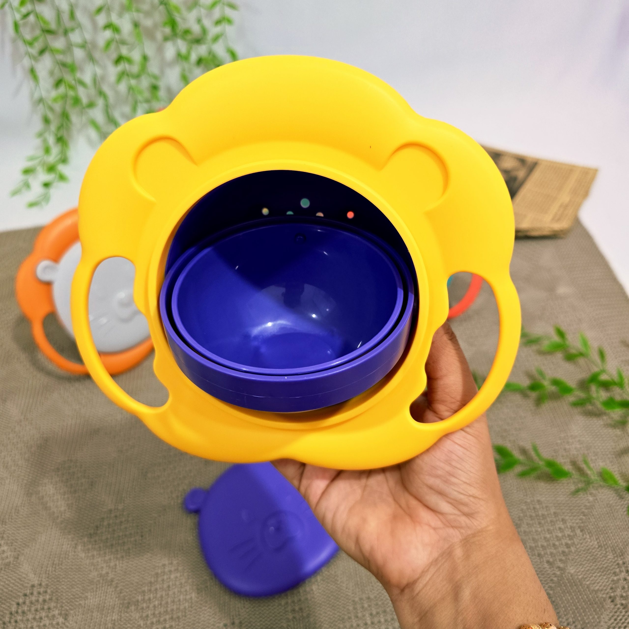 ظرف تعادلی کودک چرخشی | خرید ظرف 1عددی ضد ریزش غذا از سیسمونی رضایی - Image 11