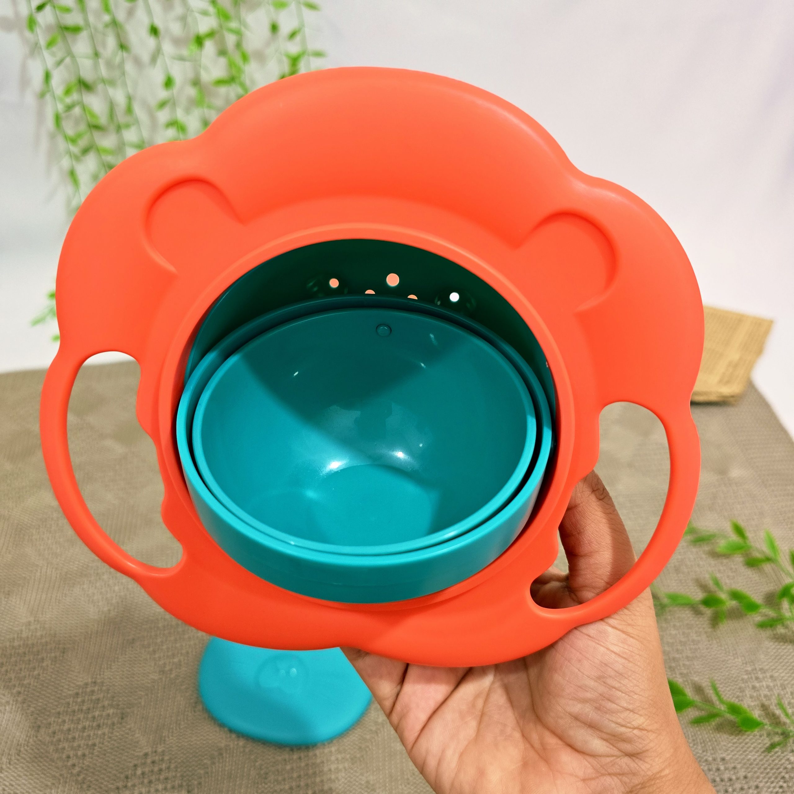 ظرف تعادلی کودک چرخشی | خرید ظرف 1عددی ضد ریزش غذا از سیسمونی رضایی - Image 6