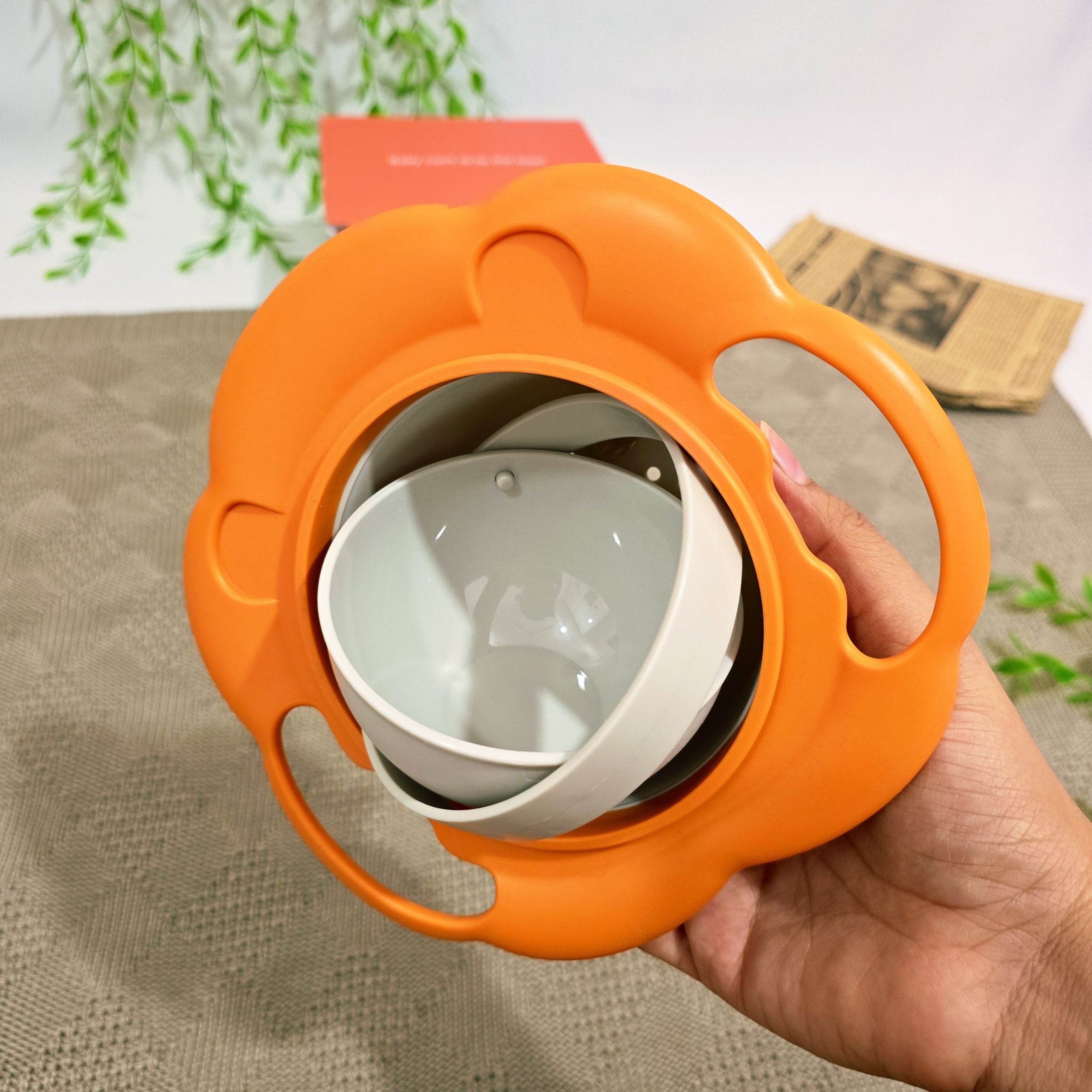 ظرف تعادلی کودک چرخشی رنگی سیسمونی رضایی