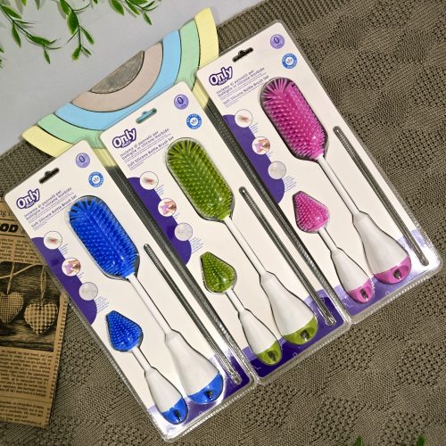 ست برس سیلیکونی شیشه شور نوزاد اونلی بیبی | 23-97