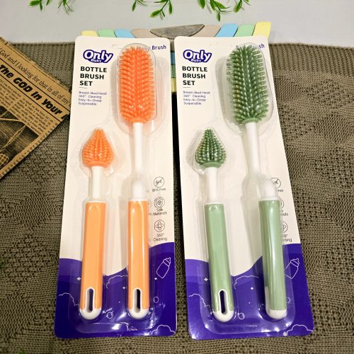 ست برس سیلیکونی شیشه شور نوزاد اونلی بیبی | ONBY-3